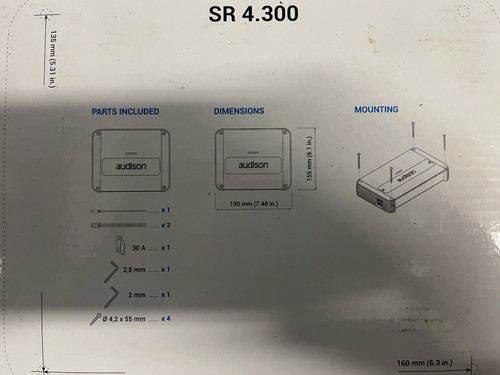 Amplificatore audison sr4 300 - audison, sr4.300